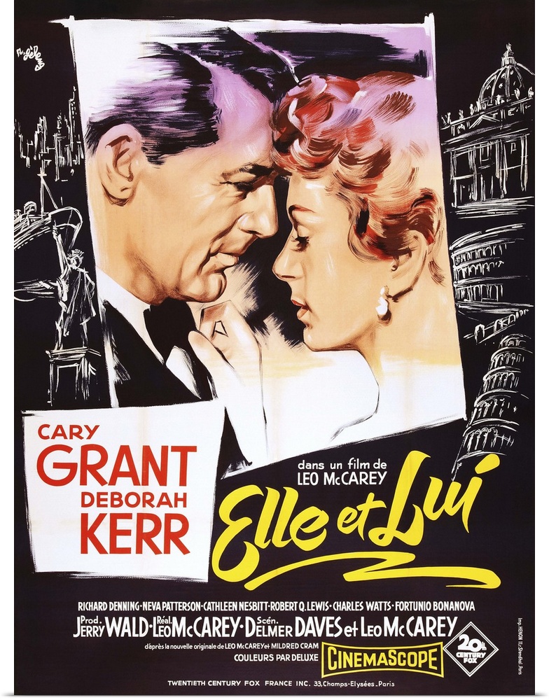 An Affair To Remember, (aka Elle Et Lui), French Poster Art, From Left: Cary Grant, Deborah Kerr, 1957.