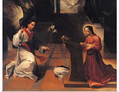 Annunciation, By Ludovico Carracci, C.1585. National Gallery, Bologna, Italy