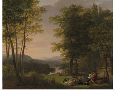 Arcadian Landscape, 1813, Dutch painting, oil on canvas