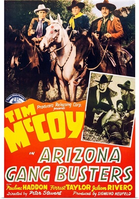 Arizona Gang Busters, US Poster Art, 1940
