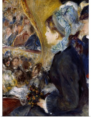 At the Theatre 1876, By French impressionist Pierre Auguste Renoir