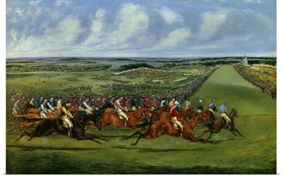 At the Turn, English Derby, Won by Gladiator, 1865