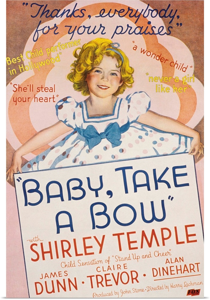 BABY TAKE A BOW, Shirley Temple, 1934. TM and Copyright (c) 20th Century Fox Film Corp. All rights reserved. Courtesy: Eve...