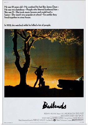 Badlands - Vintage Movie Poster