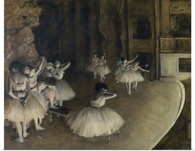 Ballet Rehearsal,1874, Painting by French Impressionist Edgar Degas