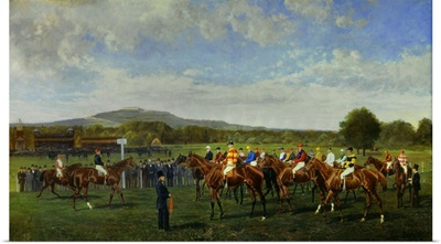Baron Foy's Departure at Longchamp in 1877, By George Arnull, English painting