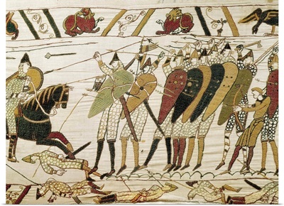Bayeux Tapestry, detail of English army of King Edward III