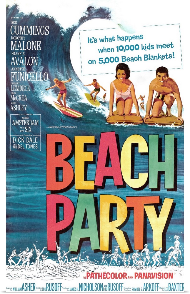 Beach Party - Vintage Movie Poster