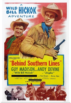 Behind Southern Lines, US Poster Art, 1952