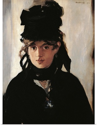 Berthe Morisot With A Bouquet, By Edouard Manet, 1872.