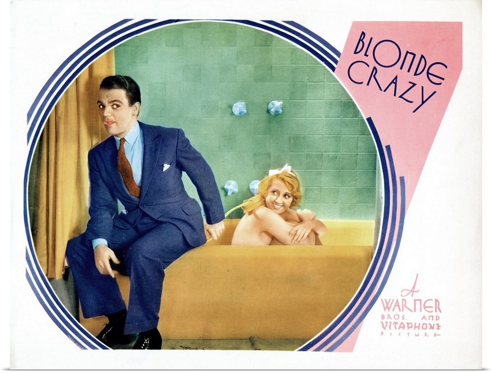 Blonde Crazy, US Lobbycard, James Cagney, Joan Blondell, 1931.