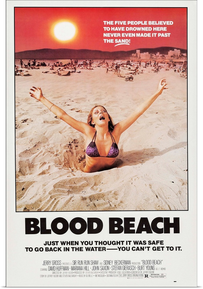 BLOOD BEACH, U.S. poster art, 1980, ..The Jerry Gross Organization/courtesy Everett Collection