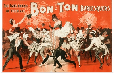 Bon-Ton Burlesquers - Vintage Theatre Poster