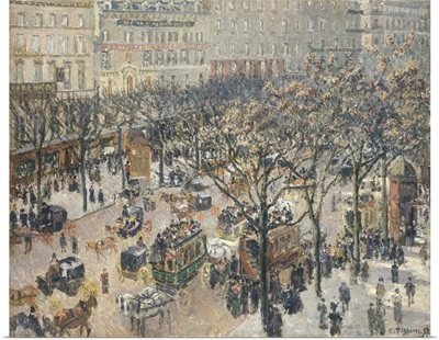Boulevard des Italiens, Morning, by Camille Pissarro, 1897