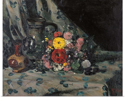 Bouquet of Dahlias, by Paul Cezanne, ca. 1873. Musee d'Orsay, Paris, France