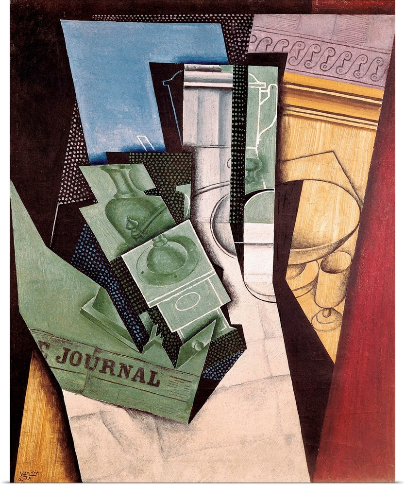 GRIS, Juan (1887-1927). Breakfast. 1915. Cubism. Oil on canvas. FRANCE. Paris. Centre national d'art et de culture Georges...