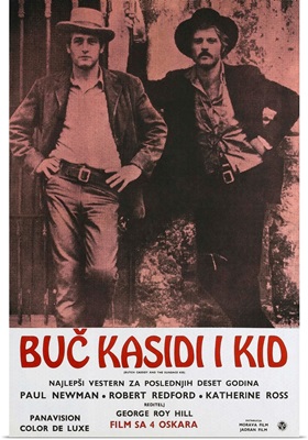 Butch Cassidy And The Sundance Kid - Vintage Movie Poster (Yugoslavian)