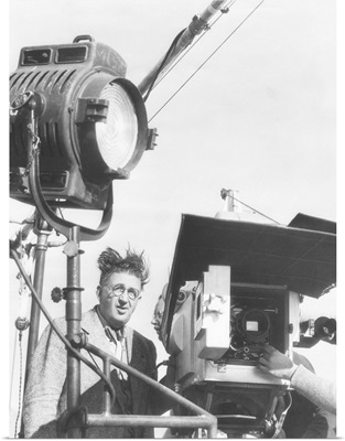 Cameraman Karl Freund working on the 'Parnell' set in July 1937