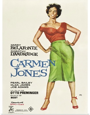 Carmen Jones, Dorothy Dandridge, Spanish Poster Art, 1954