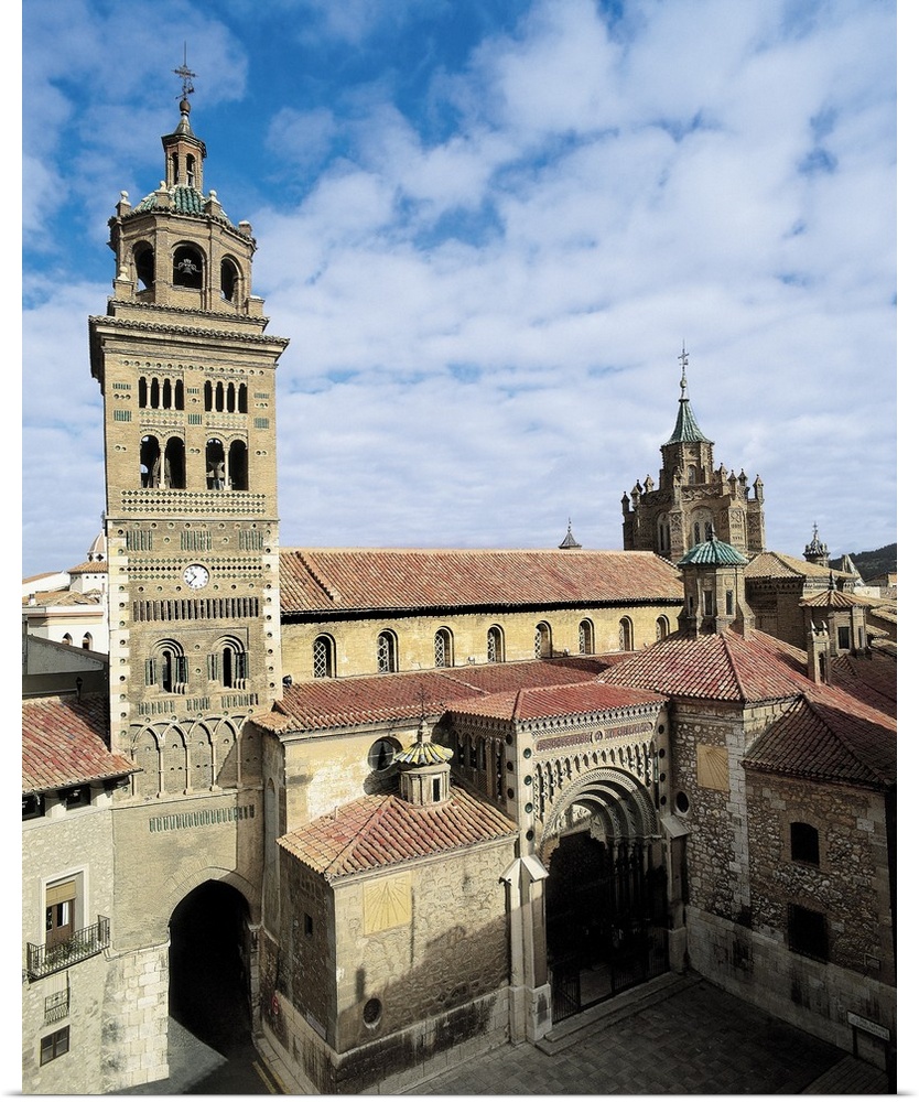 Cathedral of Santa Maria de Mediavilla. SPAIN. ARAGON. Teruel. Cathedral of Santa Maria de Mediavilla. Mudejar art. Archit...