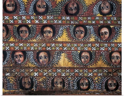 Ceiling roof of Debre Berhan Selassie Church, Ethiopia