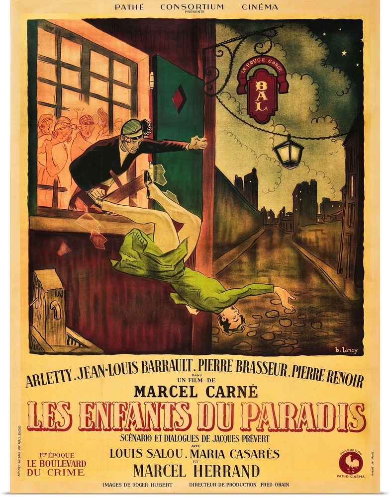 Children of Paradise - Vintage Movie Poster (French)