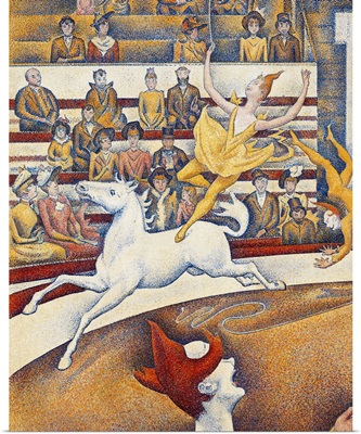 Circus, by Georges Seurat, 1891. Musee d'Orsay, Paris, France. Detail