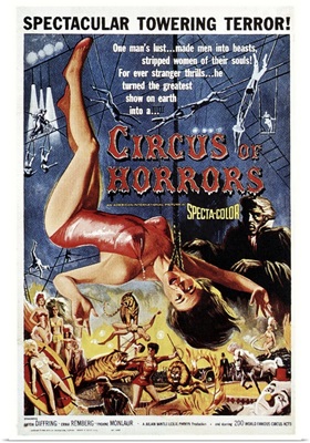 Circus Of Horrors - Vintage Movie Poster