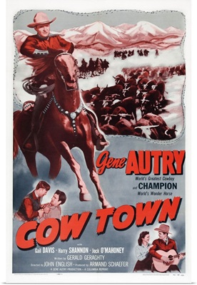 Cow Town, US Poster Art, 1950