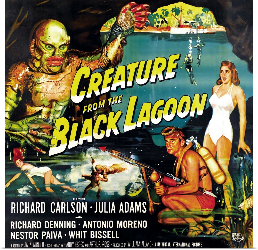 Creature from the Black Lagoon - Vintage Movie Poster