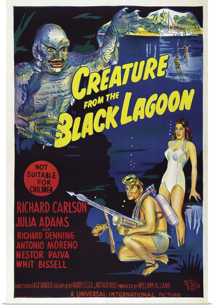 Creature From The Black Lagoon - Vintage Movie Poster