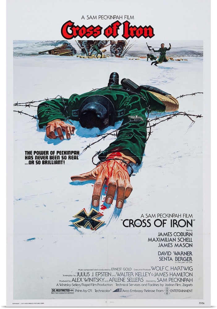 CROSS OF IRON, US poster, 1977