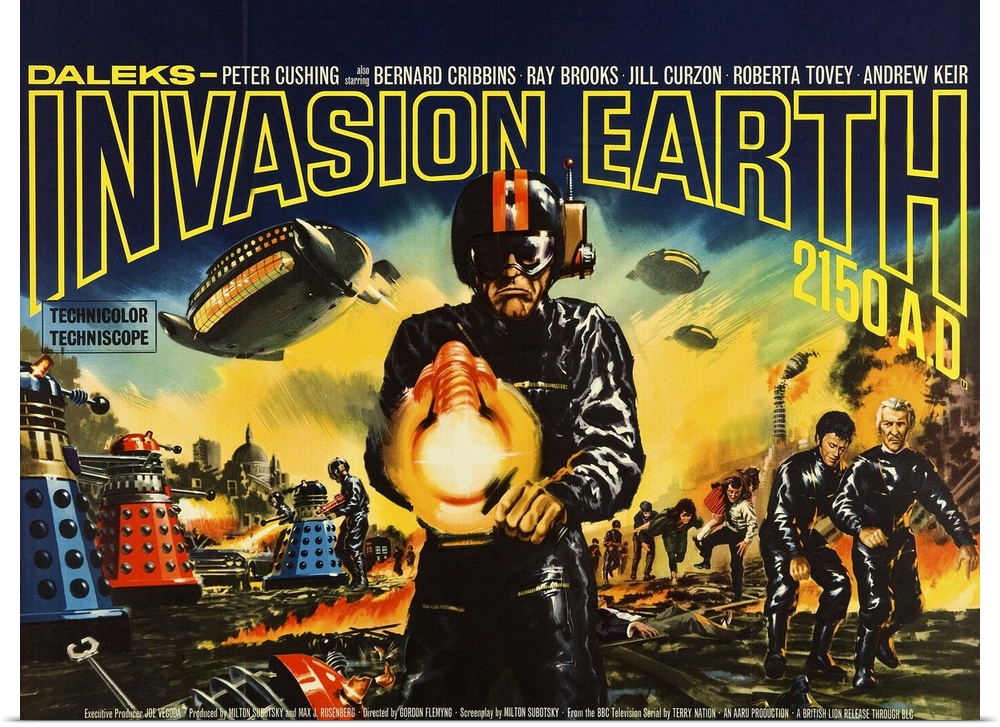Daleks: Invasion Earth 2150 AD - Vintage Movie Poster