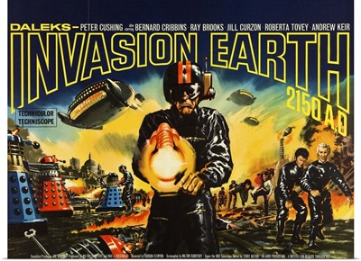 Daleks: Invasion Earth 2150 AD - Vintage Movie Poster