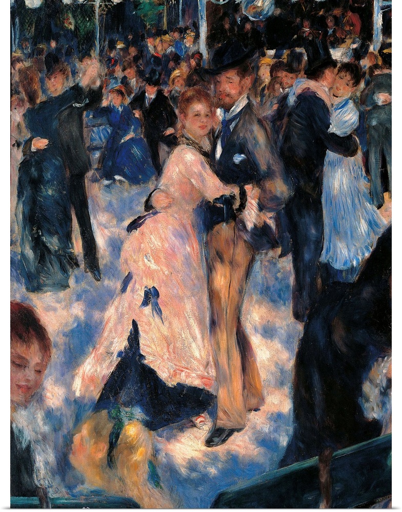 Dance at the Moulin de la Galette, by Pierre-Auguste Renoir, 1876, 19th Century, oil on canvas, cm 131 x 175 - France, Ile...
