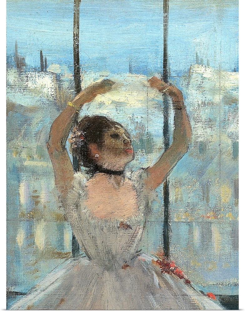 Dancer at the Photographers Studio, by Edgar Degas, 1875, 19th Century, oil on canvas, cm 65 x 50 - Russia, Moscow, Pushki...
