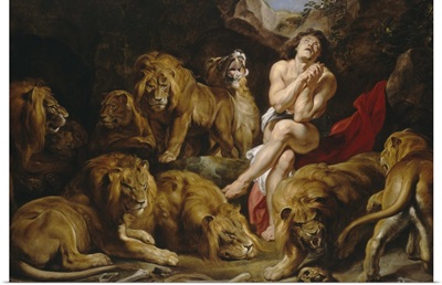 Daniel in the Lions' Den, by Sir Peter Paul Rubens, 1614-1616, Flemish painting