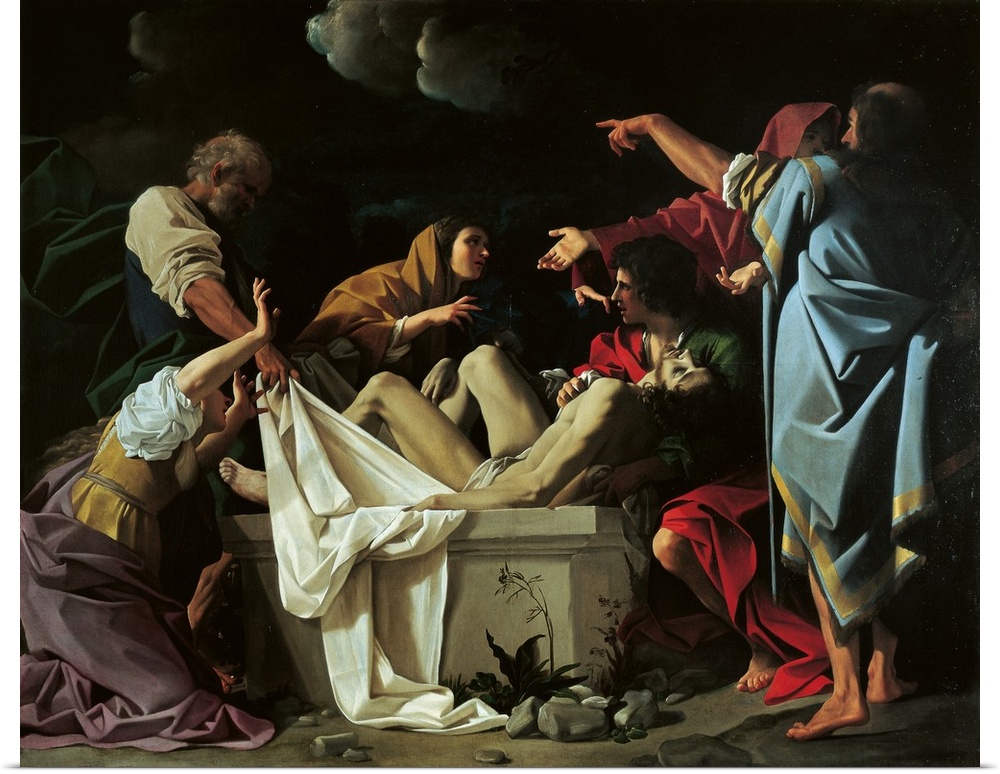 The Deposition, by Bartolomeo Schedoni, 1613 - 1614 about, 17th Century, oil on panel, cm 228 x 283 - Italy, Emilia Romagn...