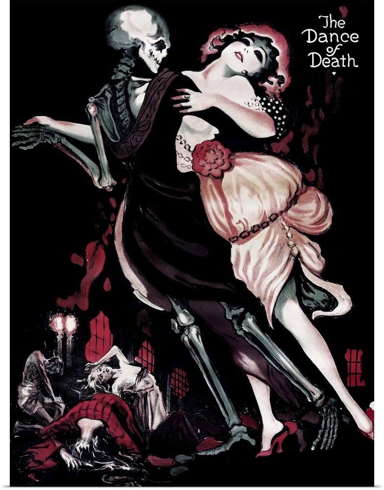 Der Totentanz, (aka The Dance Of Death), English Language Poster Art, Sascha Gura, 1919.