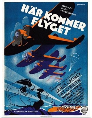 Devil Dogs Of The Air, Swedish Poster Art, 1935