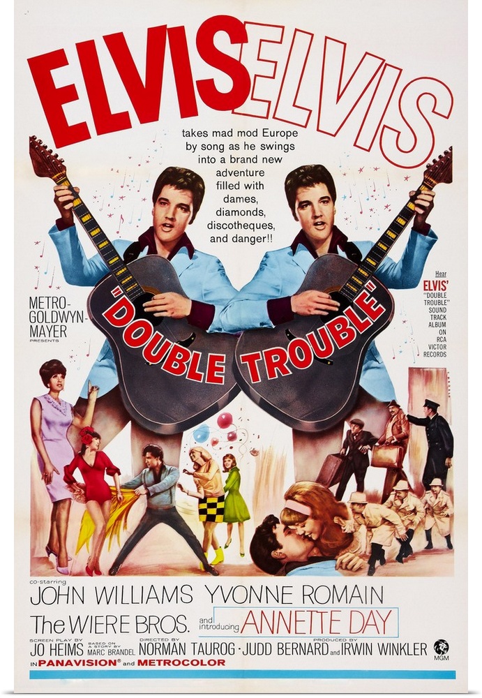 Double Trouble, Yvonne Romain, Elvis Presley, Annette Day, Wiere Brothers, 1967