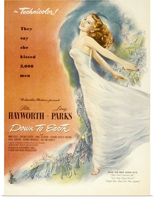 Down to Earth - Vintage Movie Poster