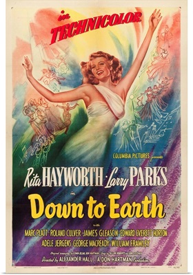 Down To Earth - Vintage Movie Poster