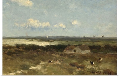 Dune landscape, by Johan Hendrik Weissenbruch, 1870-96, Dutch painting, oil on panel