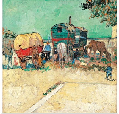 Encampment of Gypsies with Caravans, by Vincent Van Gogh, 1888. Musee d'Orsay, Paris