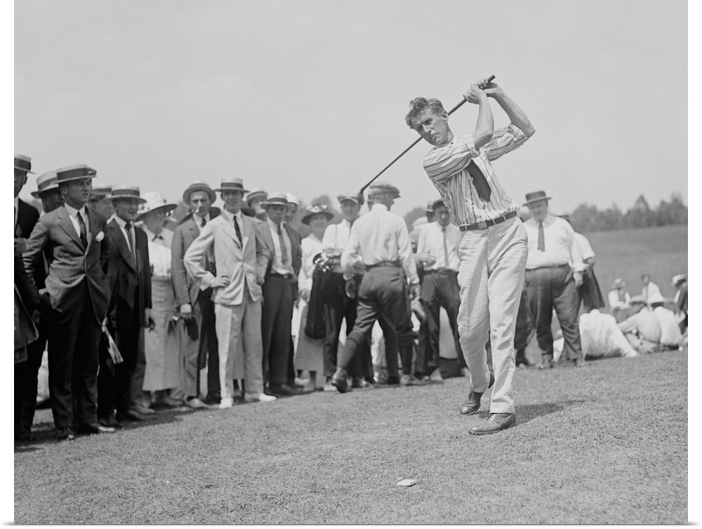 English Golfer Jim Barnes in 1921. He moved to the U. S. where he played professional golf from 1906. He won four majors: ...