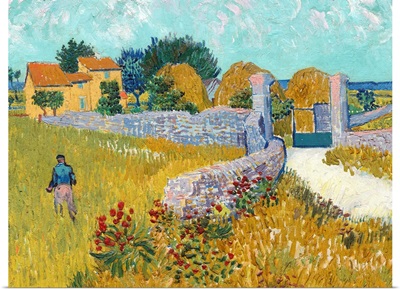 Farmhouse in Provence, by Vincent van Gogh, 1888
