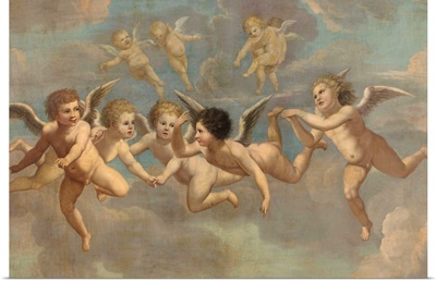 Five Flying Putti, by Anonymous artist, c. 1650