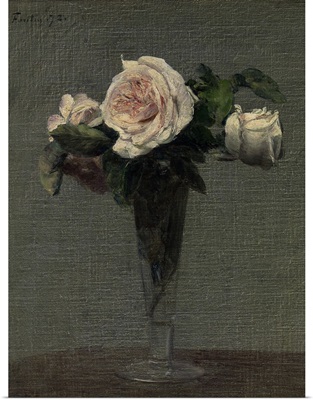 Flowers, 1872, By French Impressionist Henri Fantin-Latour, Louvre Museum