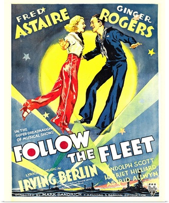 Follow The Fleet - Vintage Movie Poster